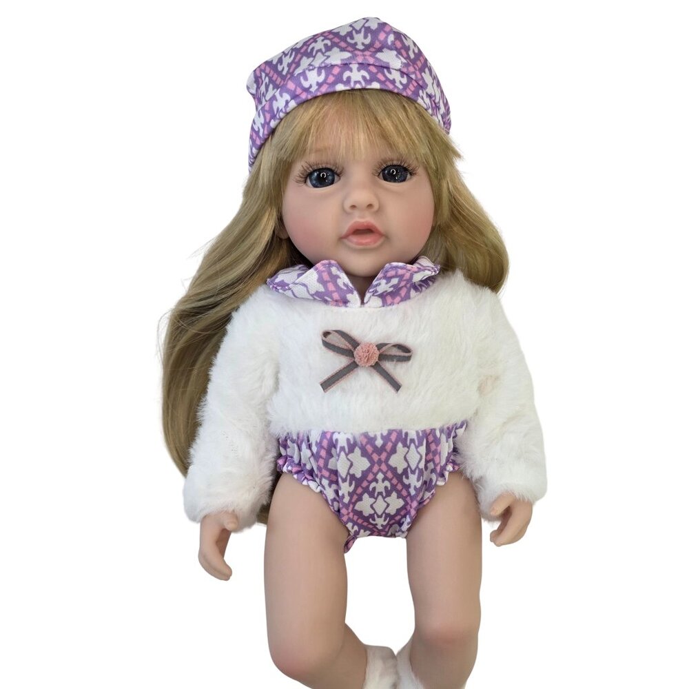 34 CM BABYLISTIC VINYL SILICONE DOLL, realistic hair, eyes, nails, so soft